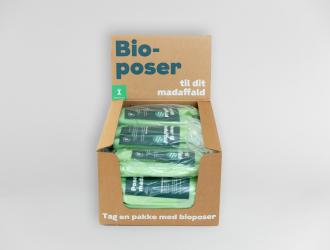 Kasse med bioposer til madaffald