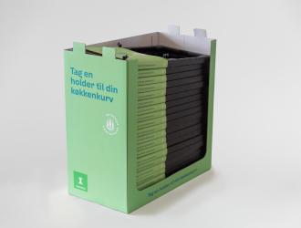 Kasse med tyve holdere, som kan klikkes på standard affaldsstativ
